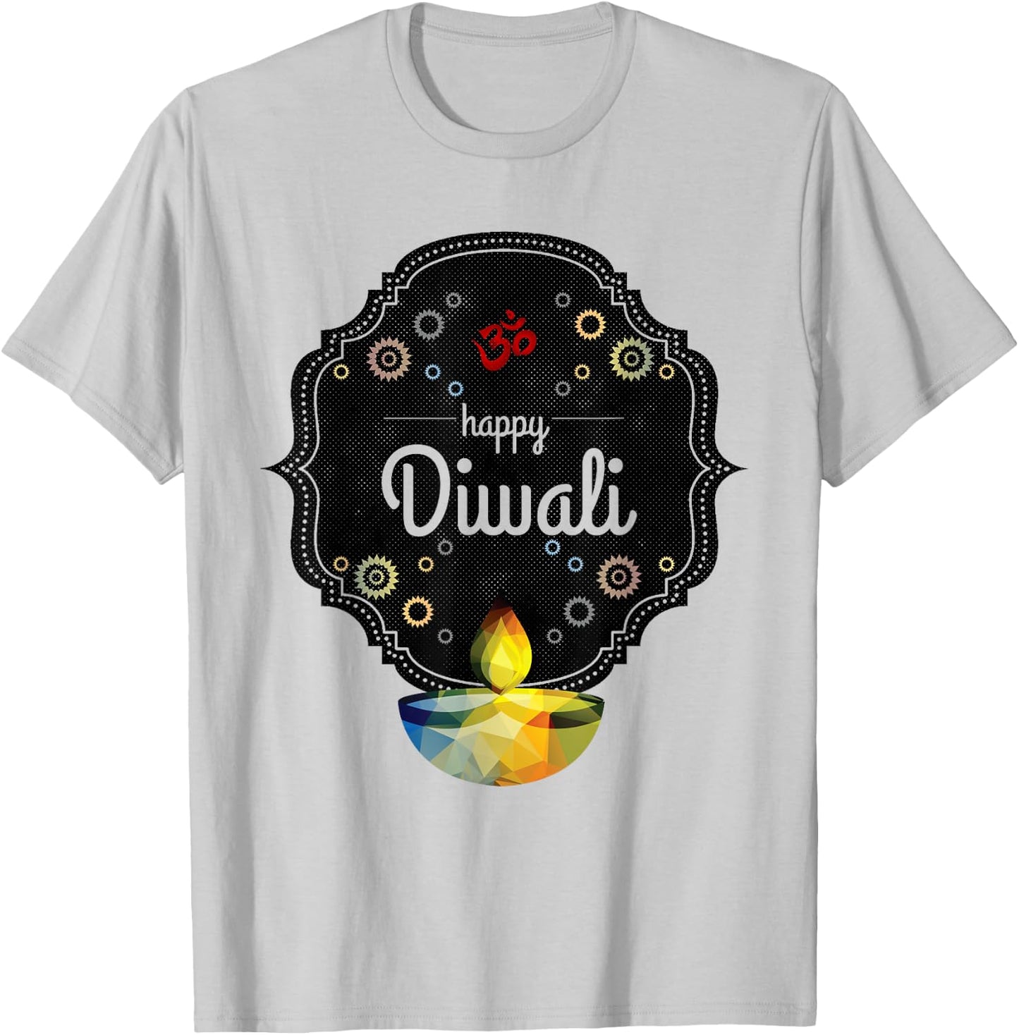 Happy Diwali For India's Hindu Deepavali Festival T-Shirt - T-Shirt | Ash
