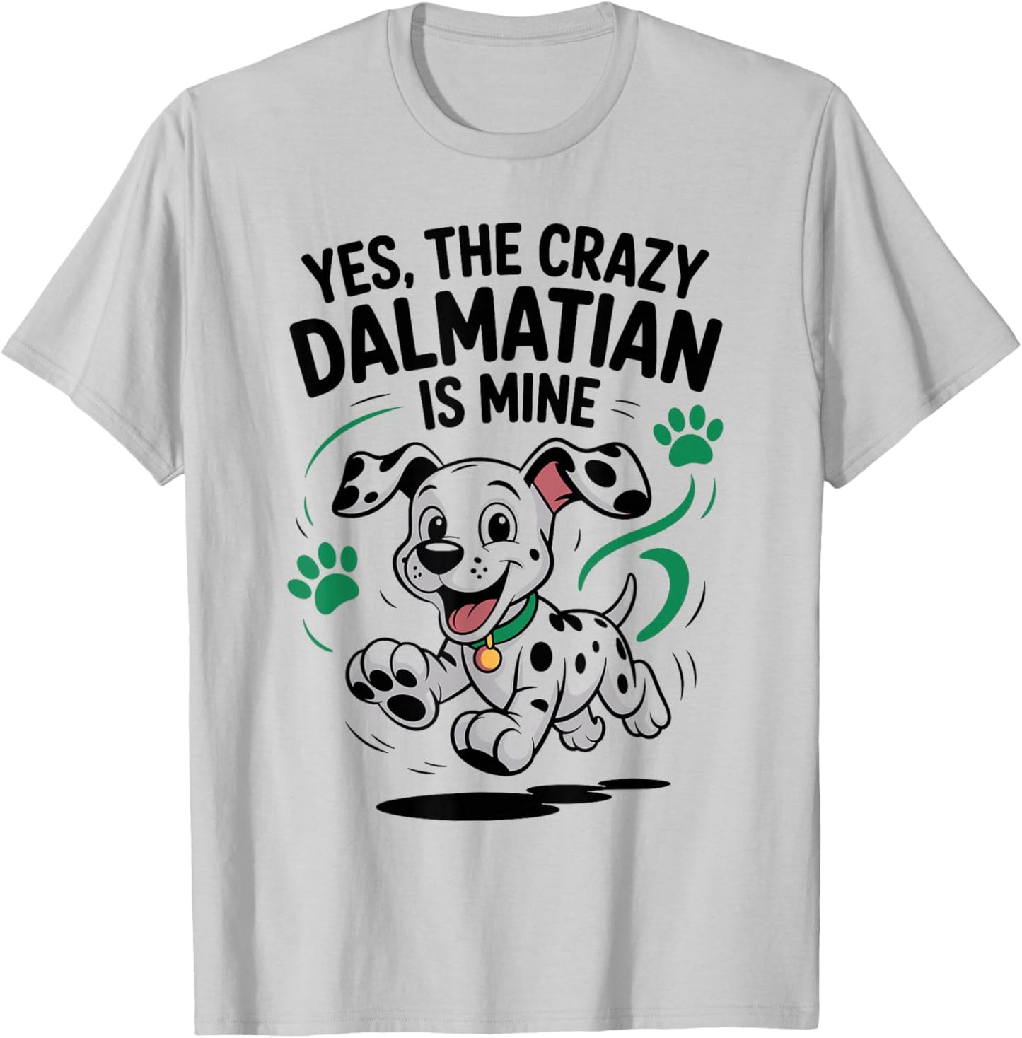 Cute Spotted Pet Dog Breed Lover Pet Funny Dalmatian Cute T-Shirt - T-Shirt | Ash
