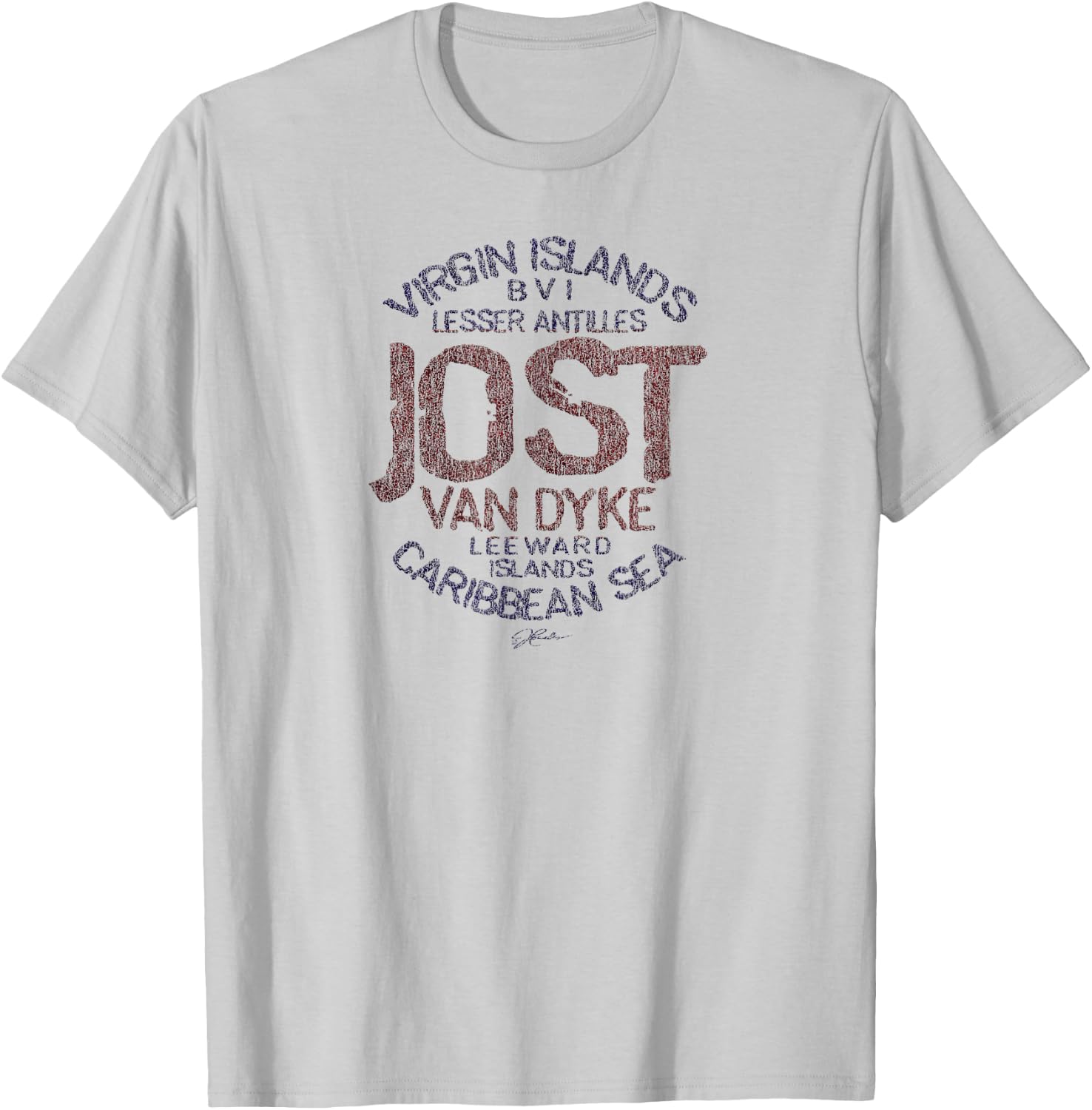 JCombs: Jost Van Dyke, BVI T-Shirt - T-Shirt | Ash