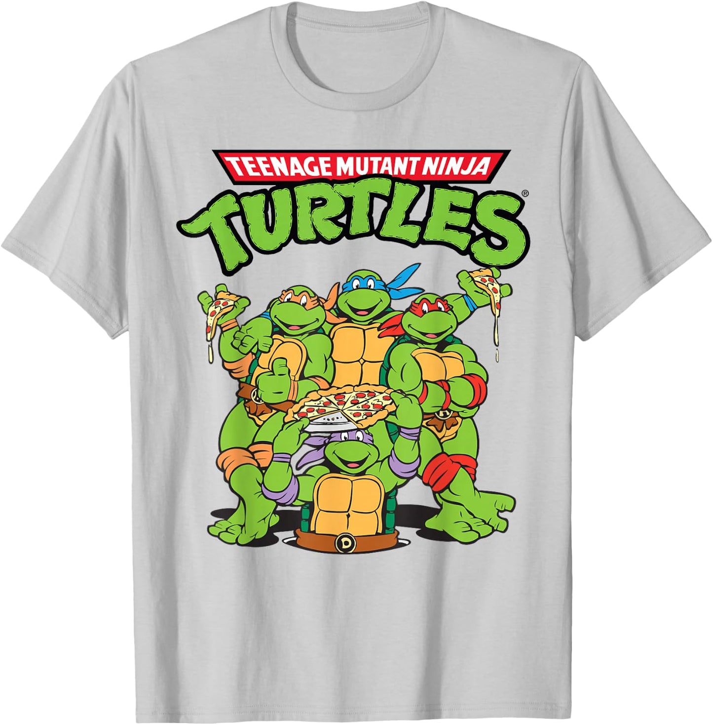 Teenage Mutant Ninja Turtles Pizza Crew T-Shirt - T-Shirt | Ash