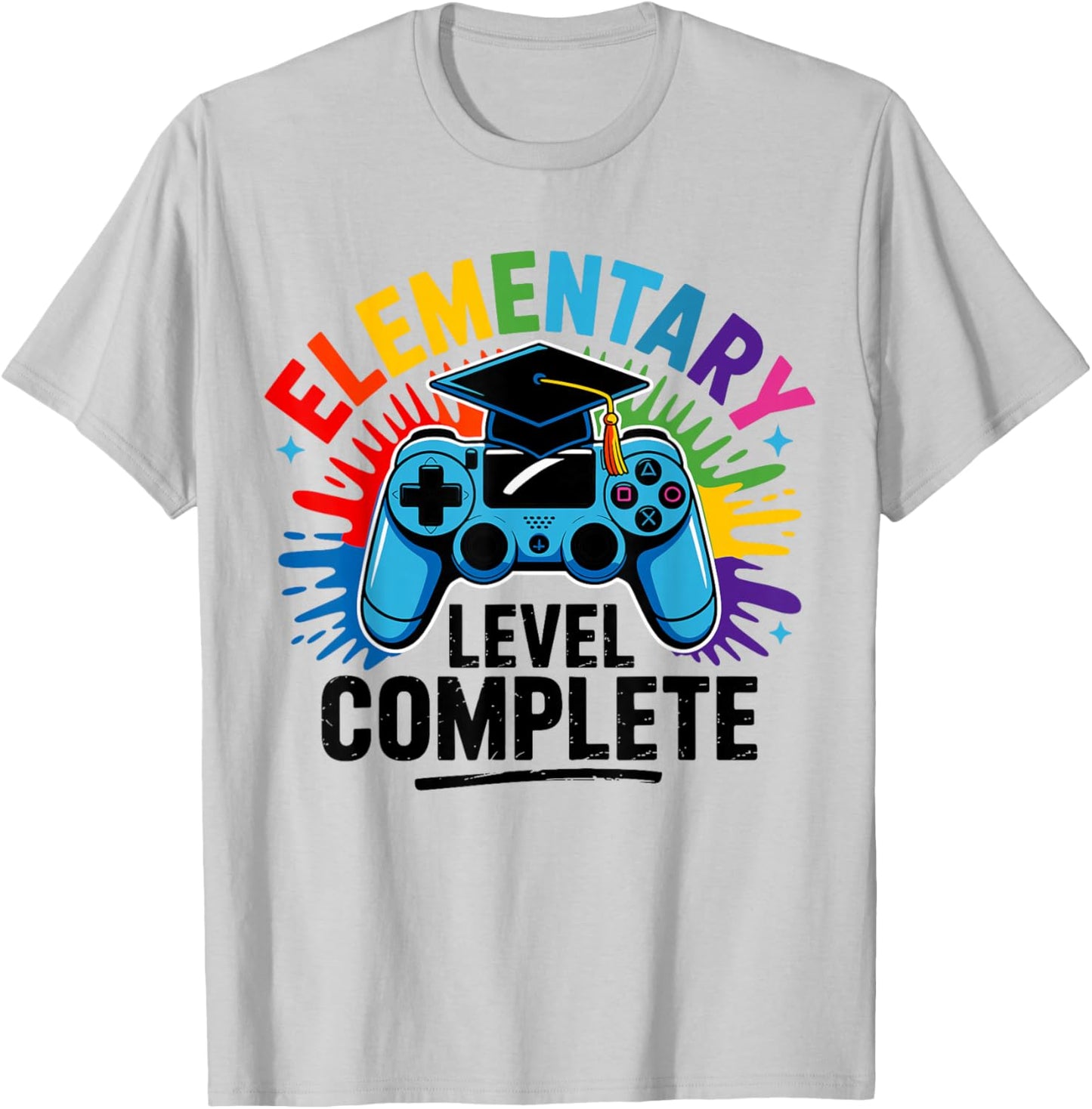 Elementary Level Complete 5th Grade Graduation Grad T-Shirt - T-Shirt | Ash