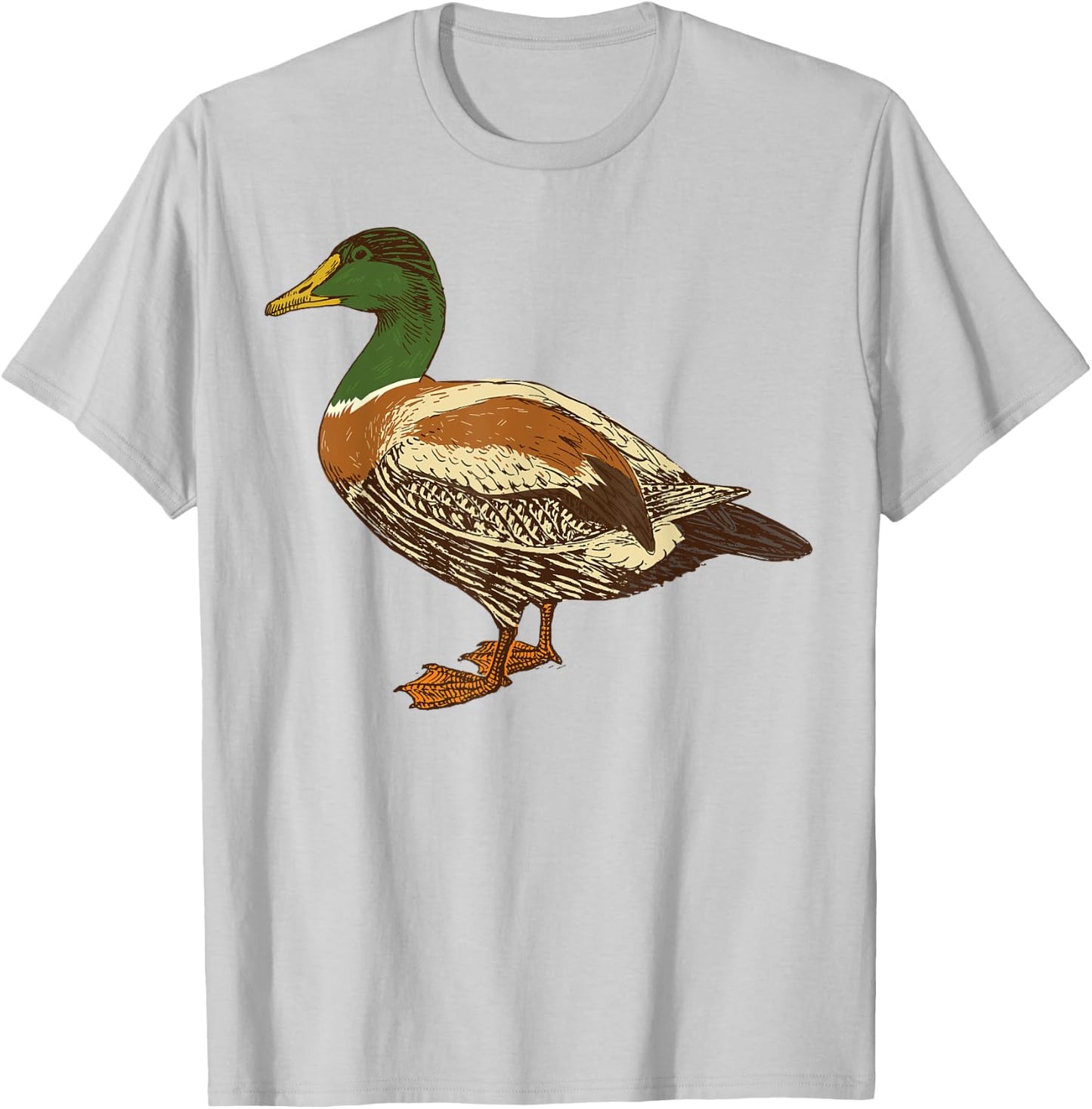Mallard Duck Shirt | Cute I Love Waterfowls Gift T-Shirt - T-Shirt | Ash