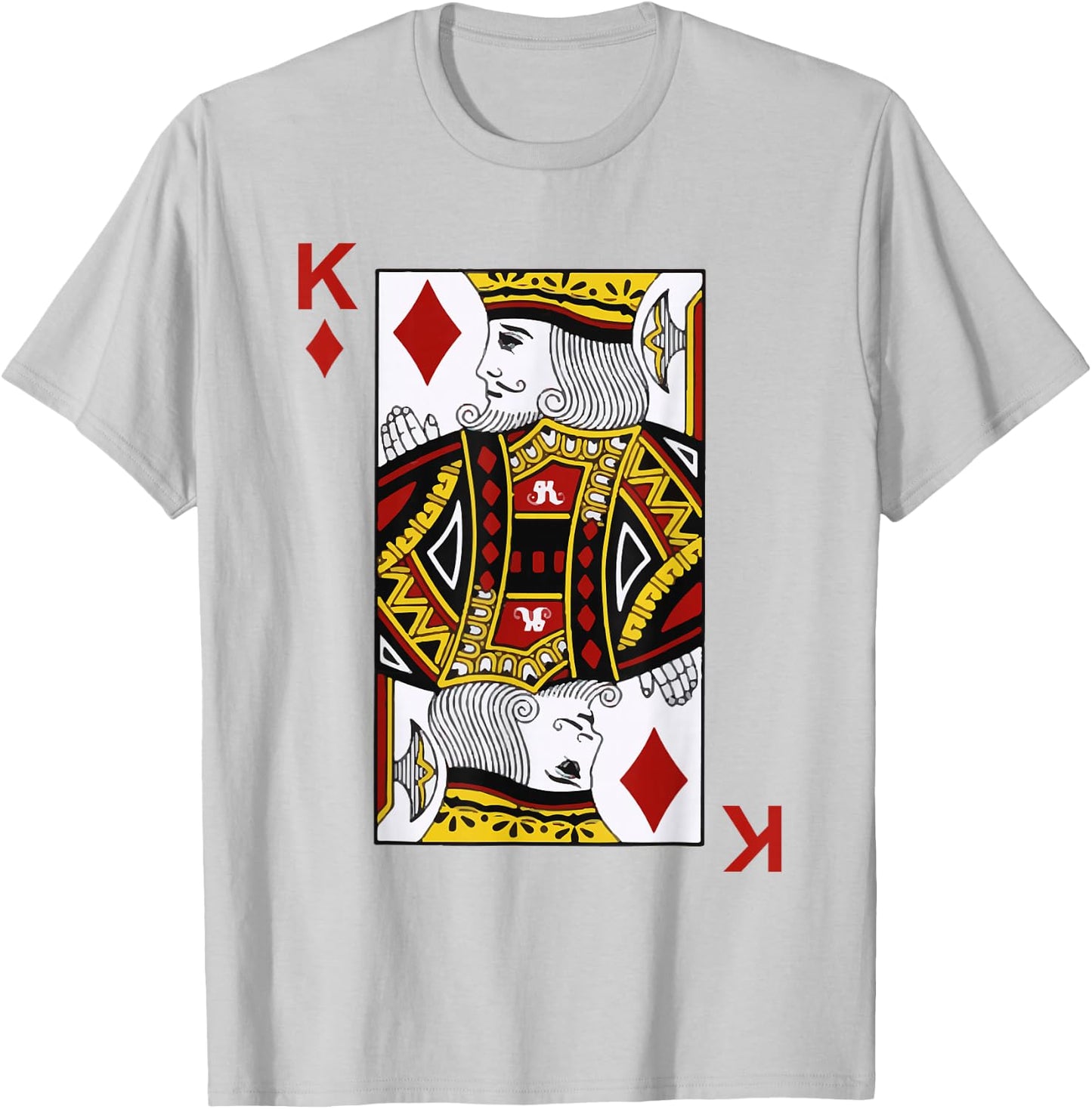 King of Diamond Blackjack Cards Poker 21 K Shirt T-Shirt - T-Shirt | Ash