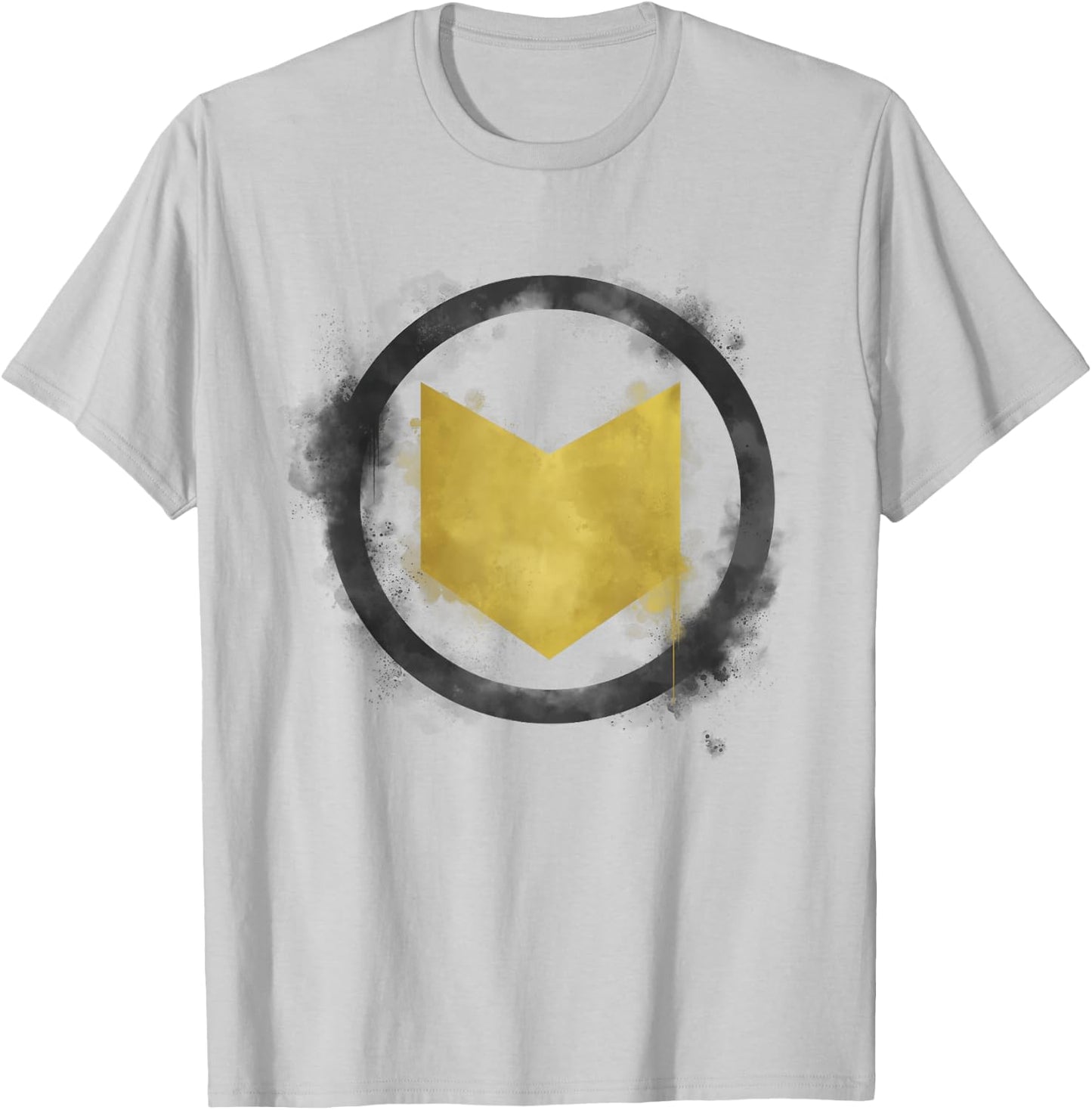Marvel Avengers Endgame Hawkeye Spray Paint Logo T-Shirt - T-Shirt | Ash