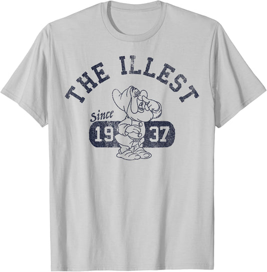 Disney Snow White Sneezy Illest Vintage Graphic T-Shirt - T-Shirt | Ash