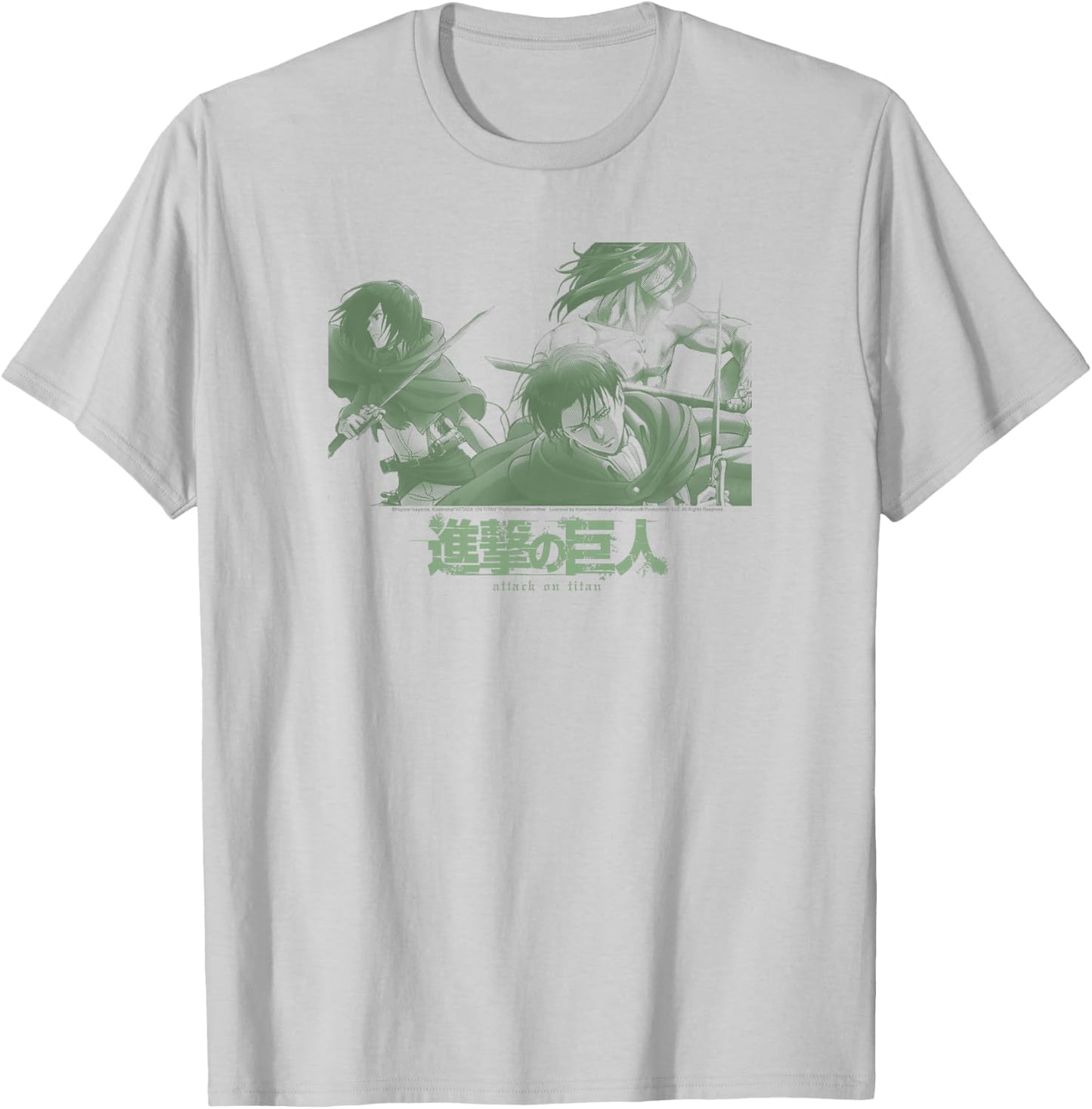 Attack on Titan Season 2 Sage Silhouette Show Scene Anime T-Shirt - T-Shirt | Ash