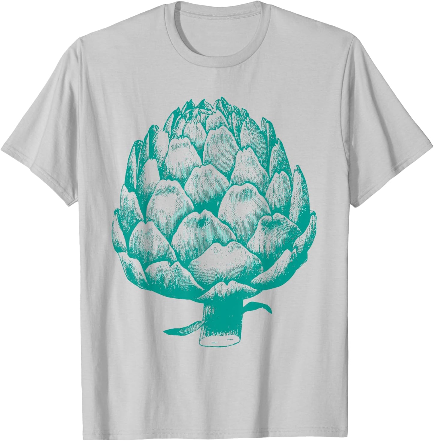 Huge Giant Artichoke Graphic Vegetable T-Shirt - T-Shirt | Ash