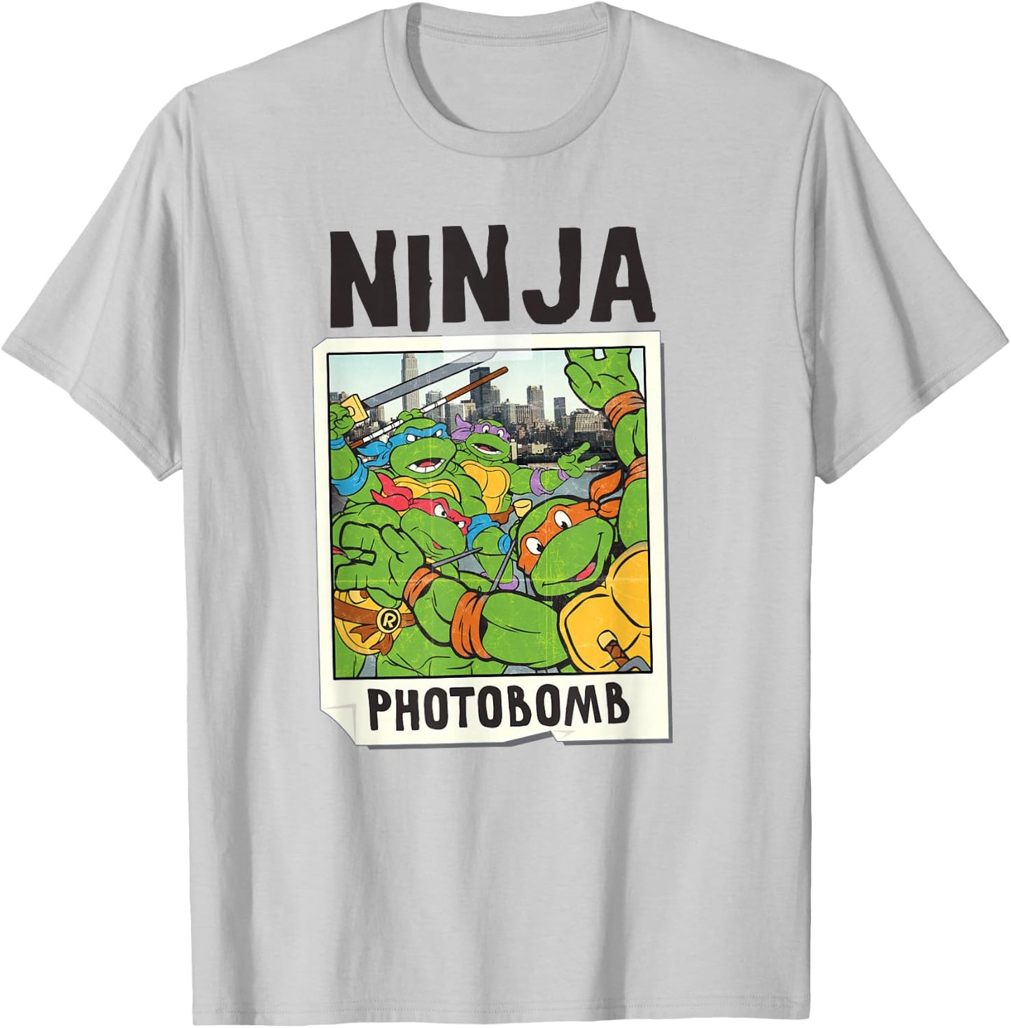 TMNT Ninja Photobomb NYC T-Shirt - T-Shirt | Ash