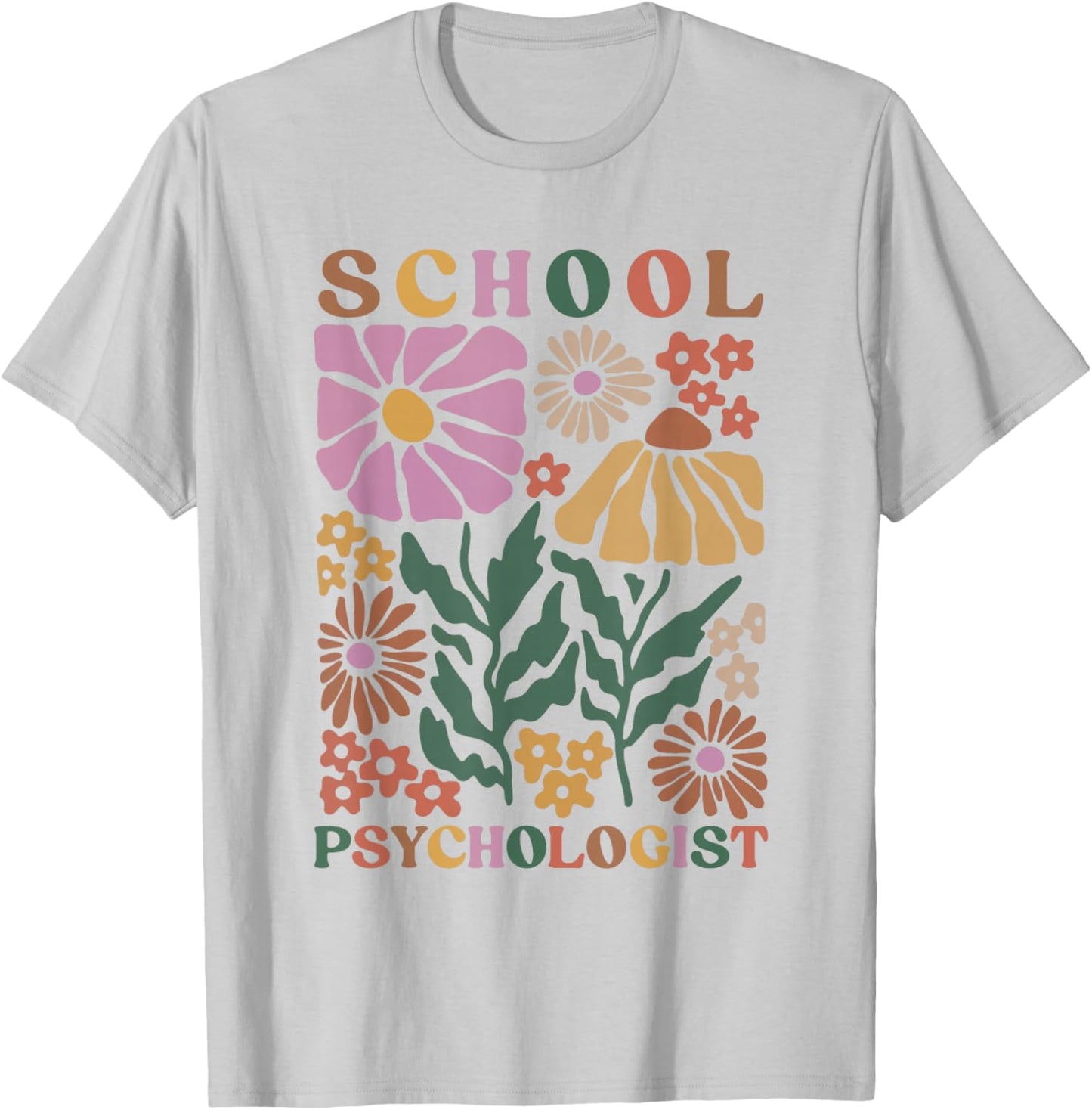 School Psychologist Psychology Teahcher Appreciation T-Shirt - T-Shirt | Ash