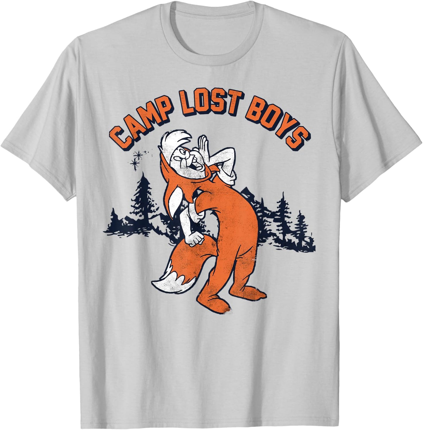 Disney Peter Pan Fox Slightly Camp Lost Boys Graphic T-Shirt - T-Shirt | Ash