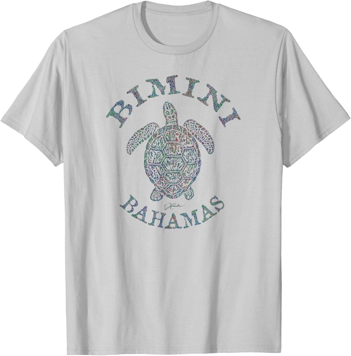 JCombs: Bimini, Bahamas, Sea Turtle T-Shirt - T-Shirt | Ash