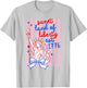 Sweet Land of Liberty Est 1776 4th July USA Flag Men Women T-Shirt - T-Shirt | Ash