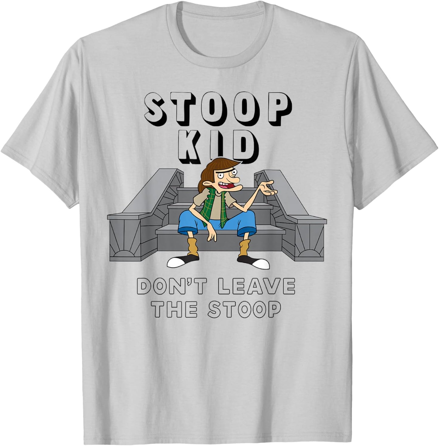 Nickelodeon Hey Arnold's Stoop Kid Graphic T-Shirt - T-Shirt | Ash