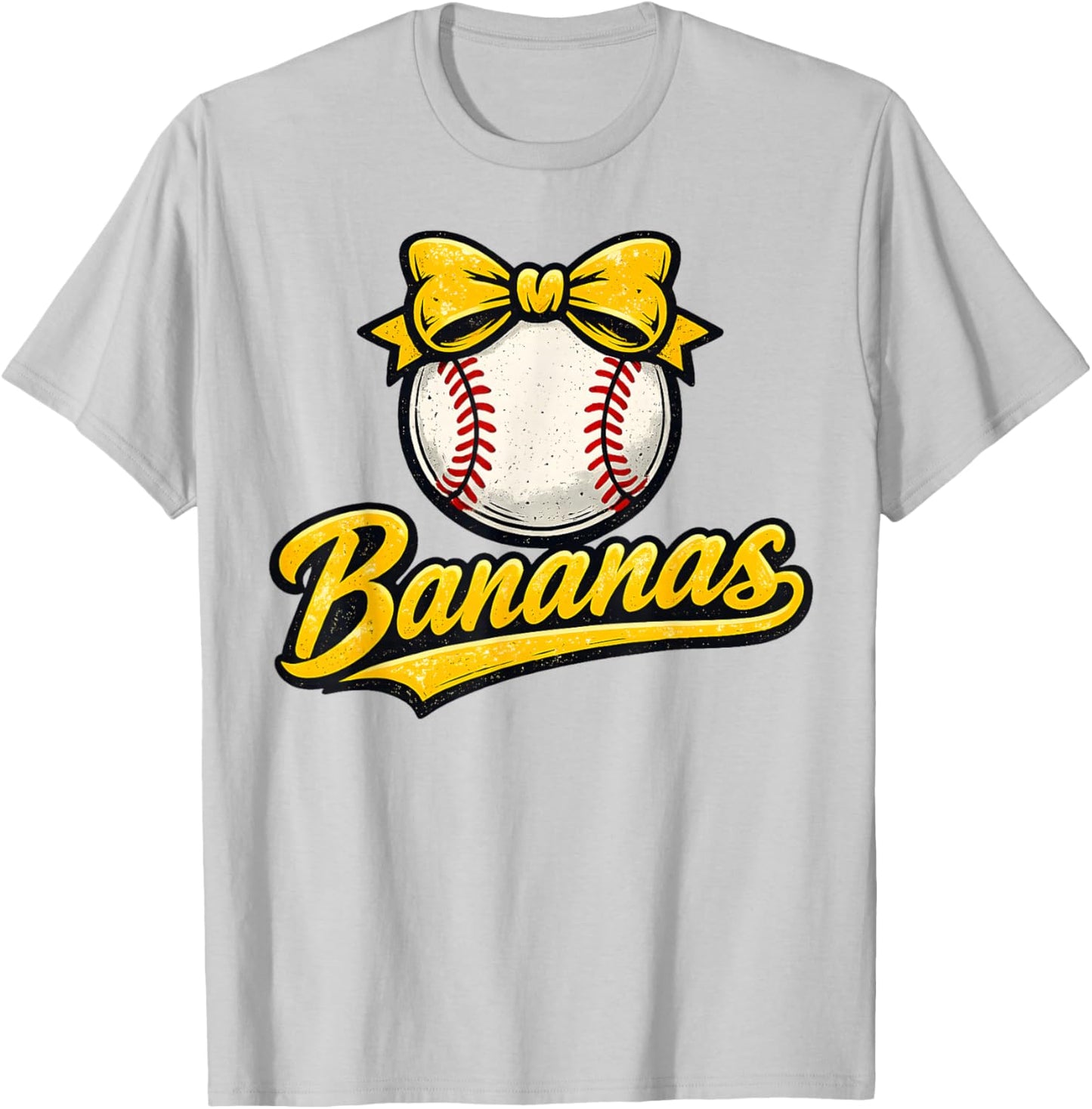 Funny Banana Coquette Bow Kids Girls Boys Youth Men T-Shirt - T-Shirt | Ash