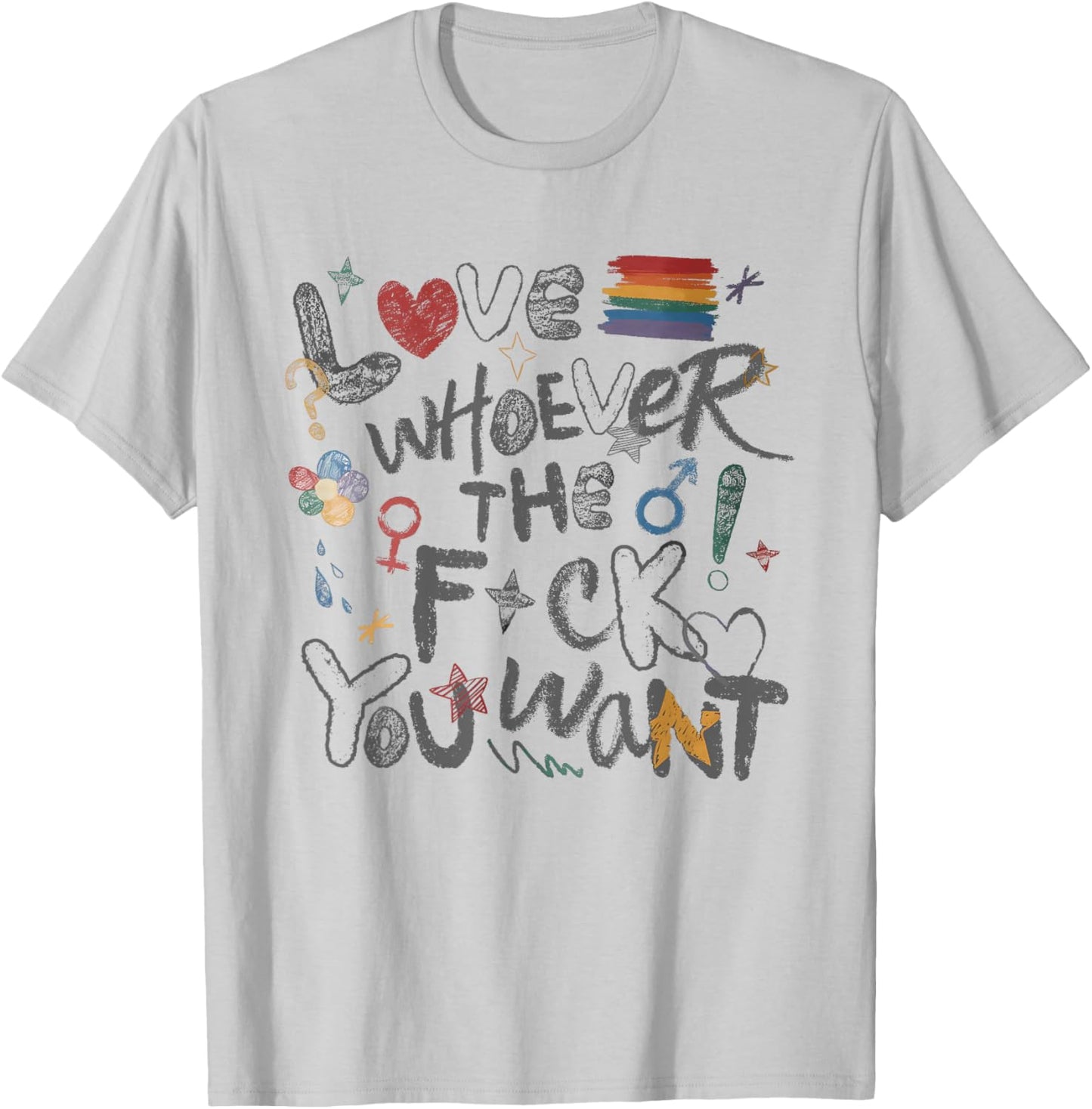 Lgbtq Love Whoever You Want Pride Month Lgbt Support Ally T-Shirt - T-Shirt | Ash