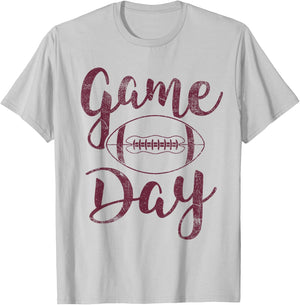 Game Day Football - Cute Football Top T-Shirt - T-Shirt | Ash