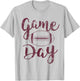 Game Day Football - Cute Football Top T-Shirt - T-Shirt | Ash