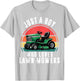 Toddler Boy Who Love Lawn Mower Riding Funny Mowing Birthday T-Shirt - T-Shirt | Ash