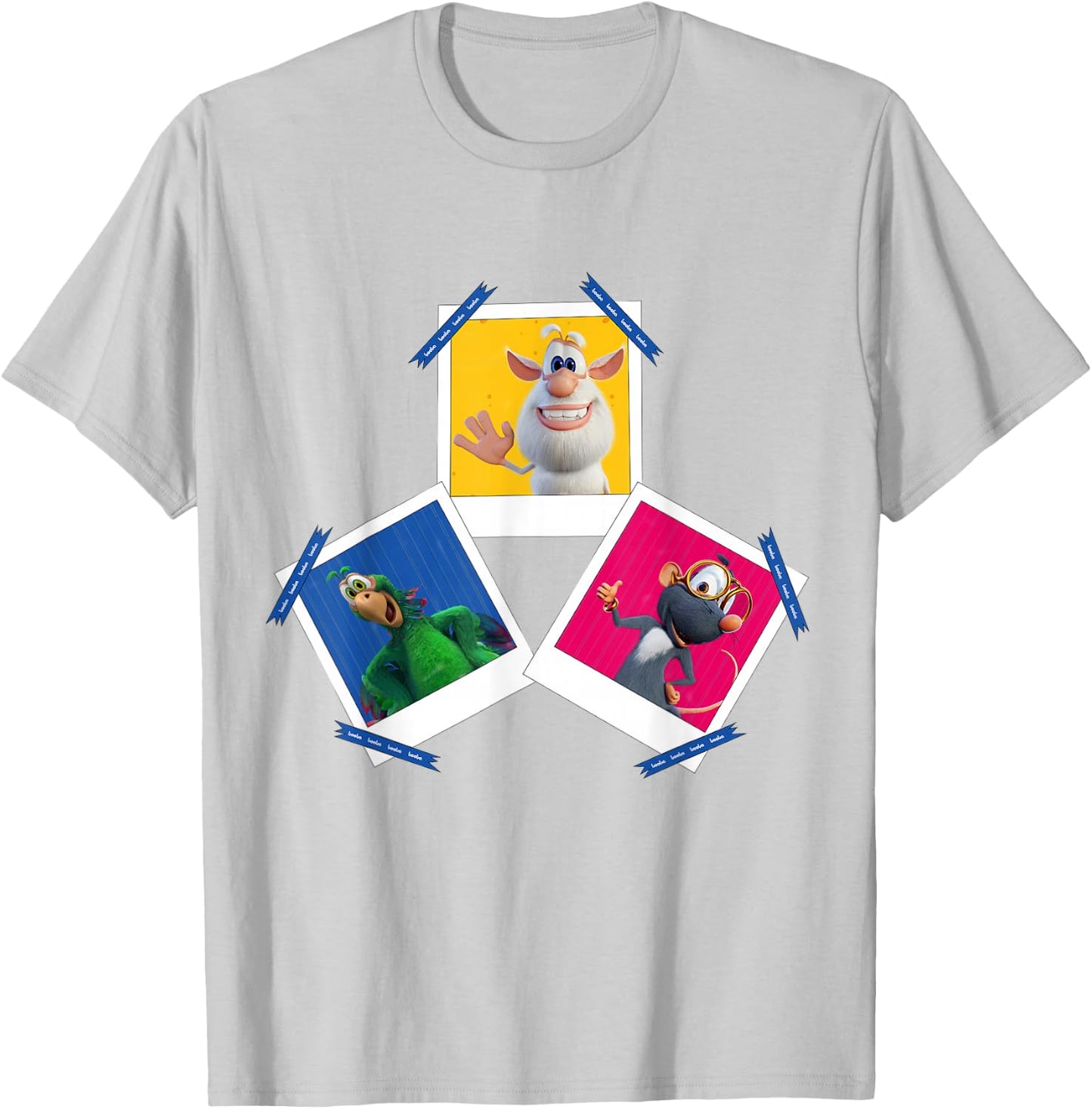 Booba & Friends Portraits T-Shirt - T-Shirt | Ash