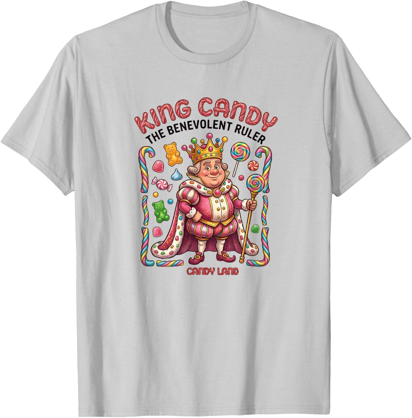King Candy T-Shirt - T-Shirt | Ash