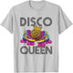 Disco Queen Retro Roller Skating Skater Skate T-Shirt - T-Shirt | Ash