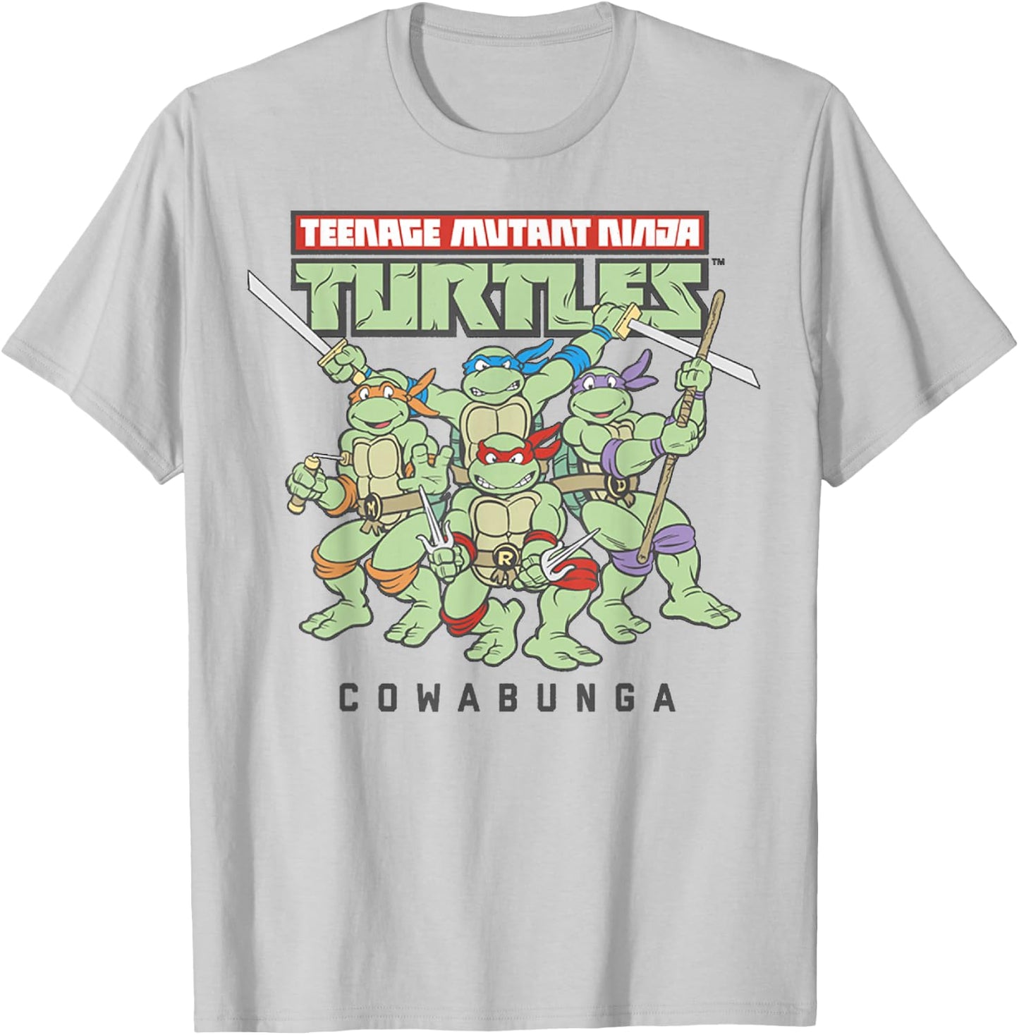 Teenage Mutant Ninja Turtles Faded Cowabunga -Shirt T-Shirt - T-Shirt | Ash