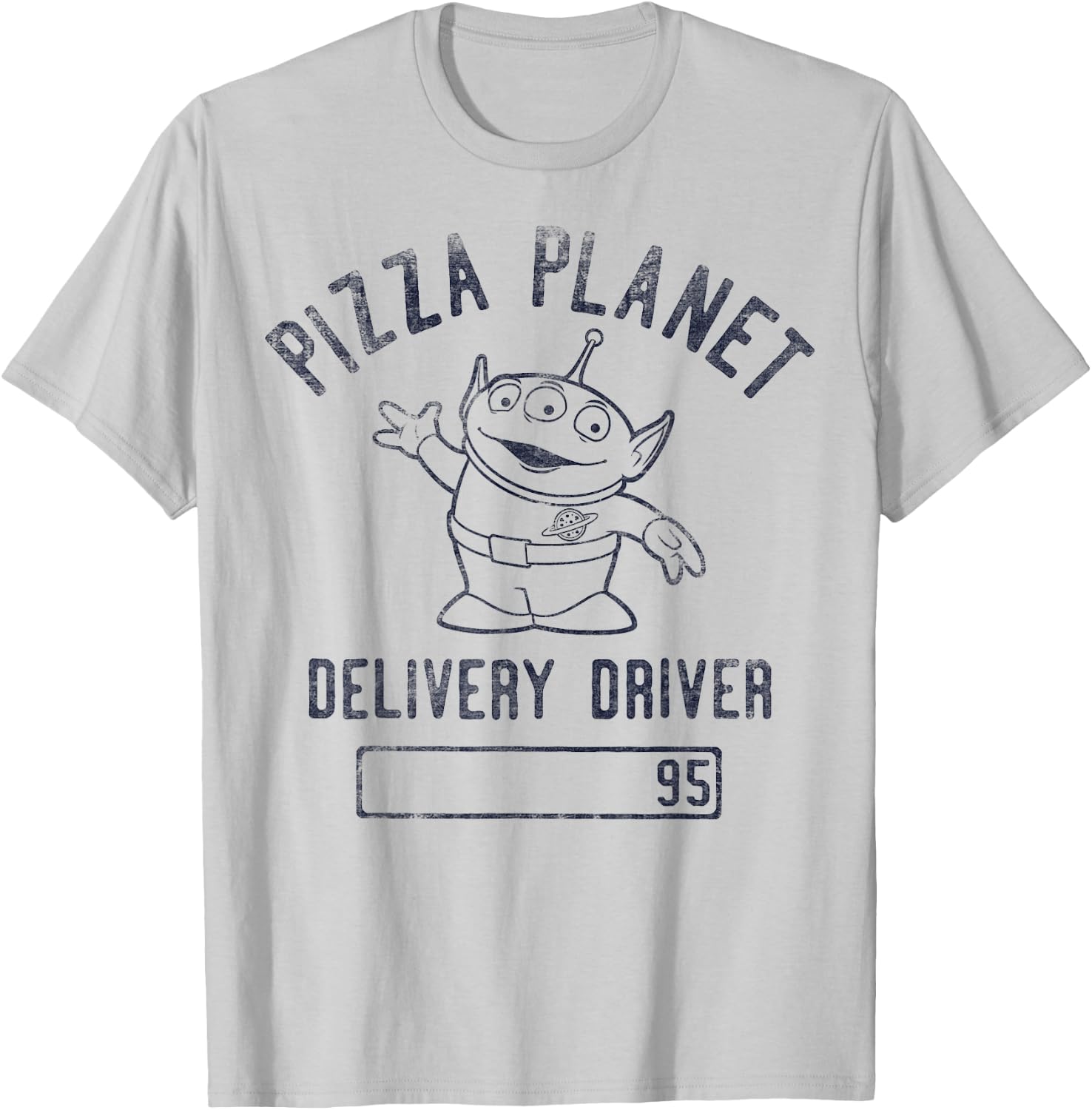 Disney Pixar Toy Story Pizza Planet Driver Alien T-Shirt - T-Shirt | Ash