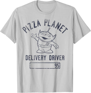 Disney Pixar Toy Story Pizza Planet Driver Alien T-Shirt - T-Shirt | Ash