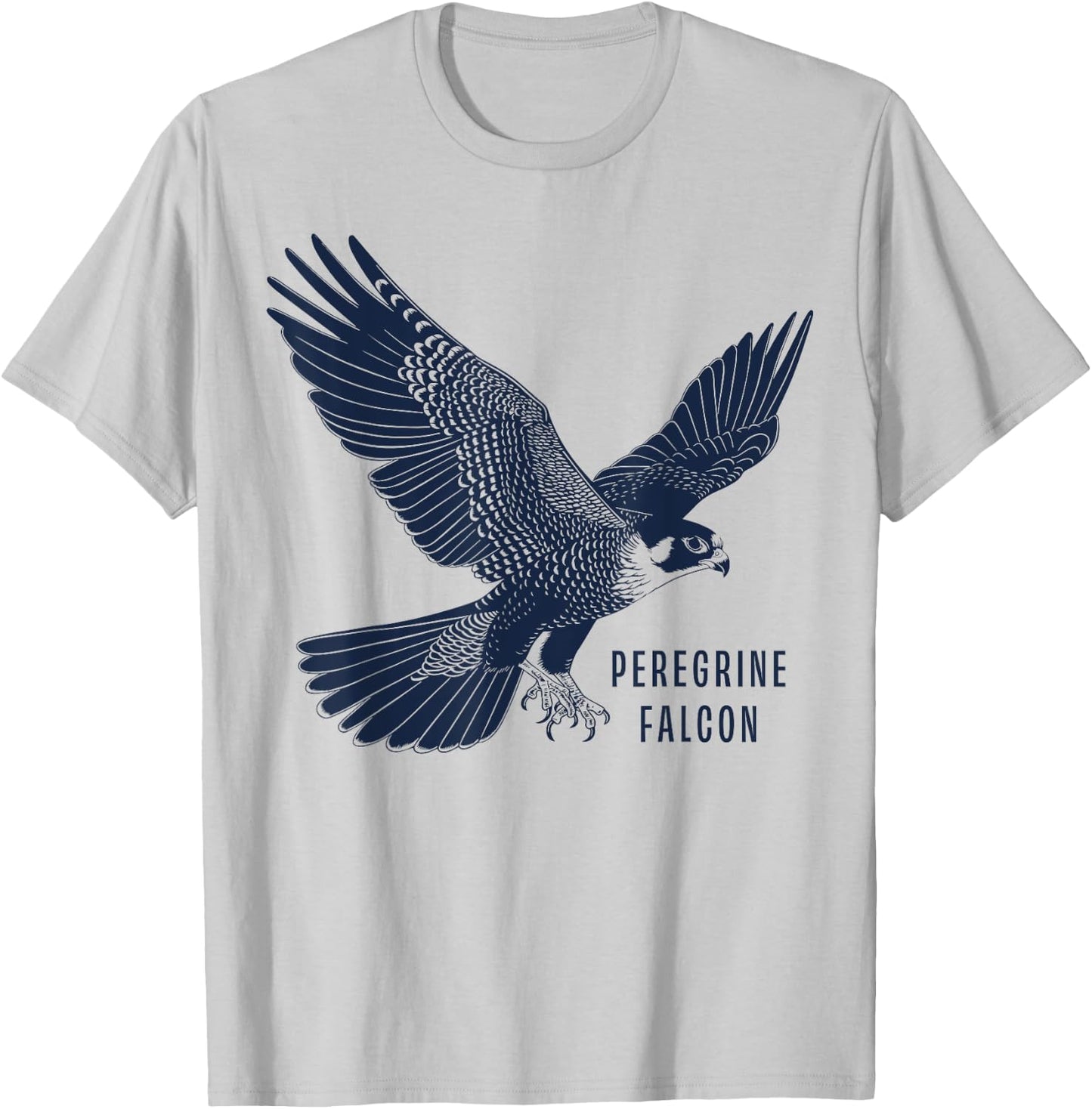 Peregrine Falcon Gifts Falconer & Falconry Gear Peregrine Falcon -Adult Grey Small Classic Fit Short Sleeve T-Shirt - T-Shirt | Ash