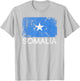 Somali Flag | Vintage Made In Somalia Gift T-Shirt - T-Shirt | Ash