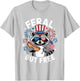 Feral But Free Patriotic Raccoon 4th of July Raccoon Hotdog Women Kids T-Shirt - T-Shirt | Ash