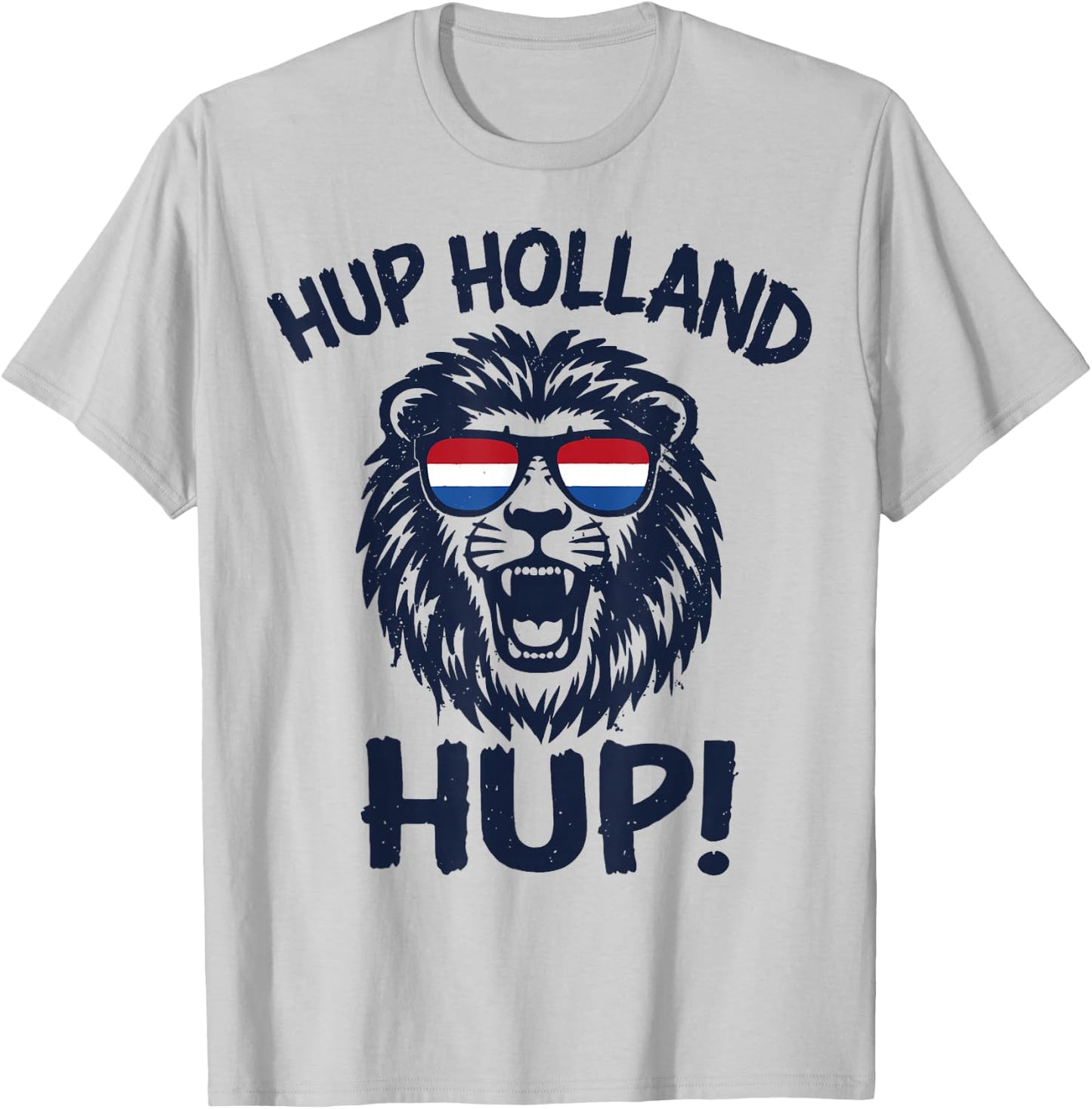 Hup Holland, Netherlands Flag Lion, Nederland Dutch Orange T-Shirt - T-Shirt | Ash