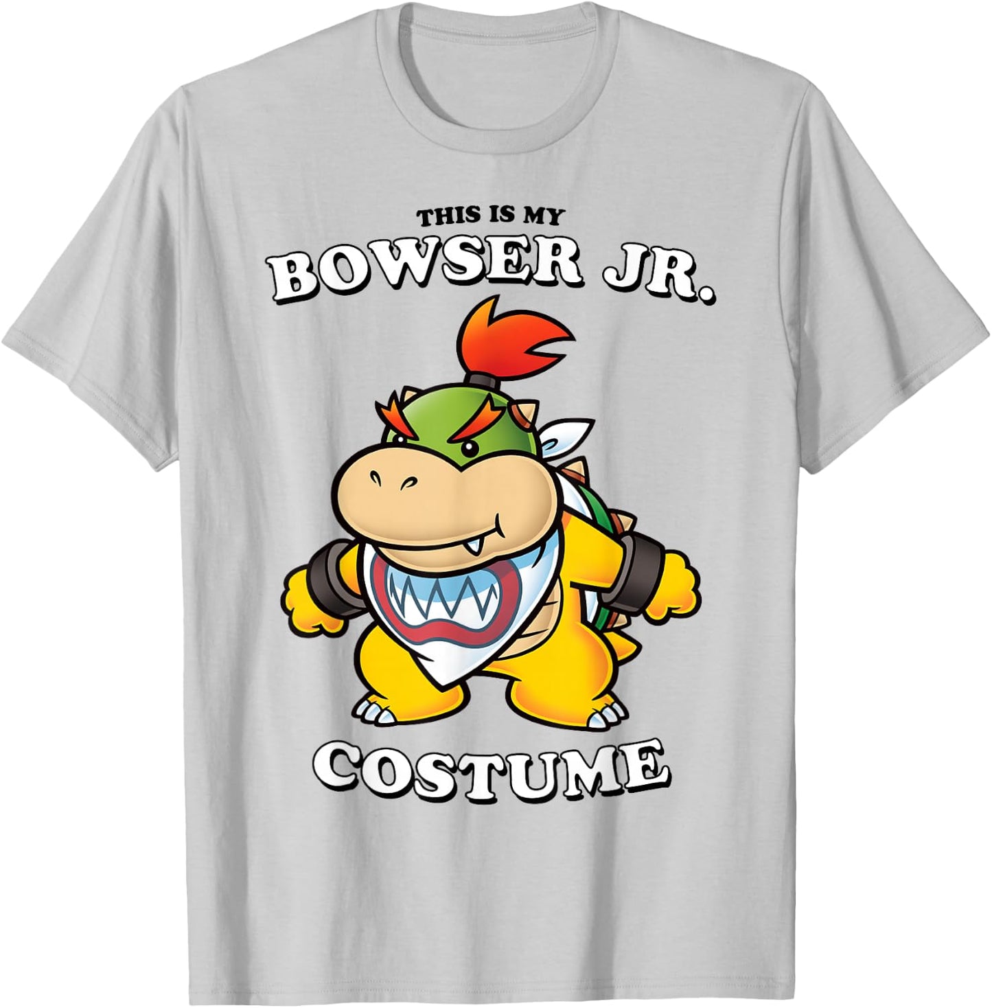 Super Mario Bros Halloween This Is My Bowser Jr. Costume T-Shirt - T-Shirt | Ash