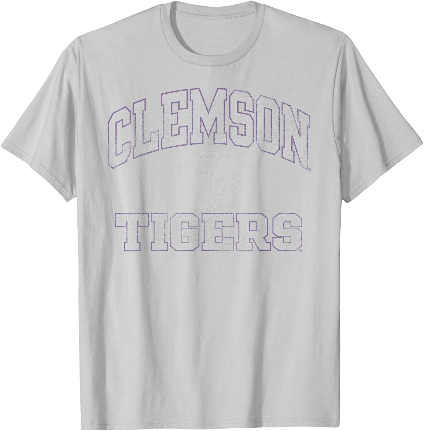 Clemson Tigers Vintage Worn Orange Officially Licensed T-Shirt - T-Shirt | Ash