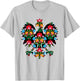 POLISH EAGLE | Poland WYCINANKI Emblem, Polish Folk Art Fest T-Shirt - T-Shirt | Ash