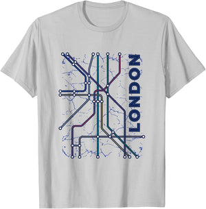 London Underground Tube T-Shirt - T-Shirt | Ash