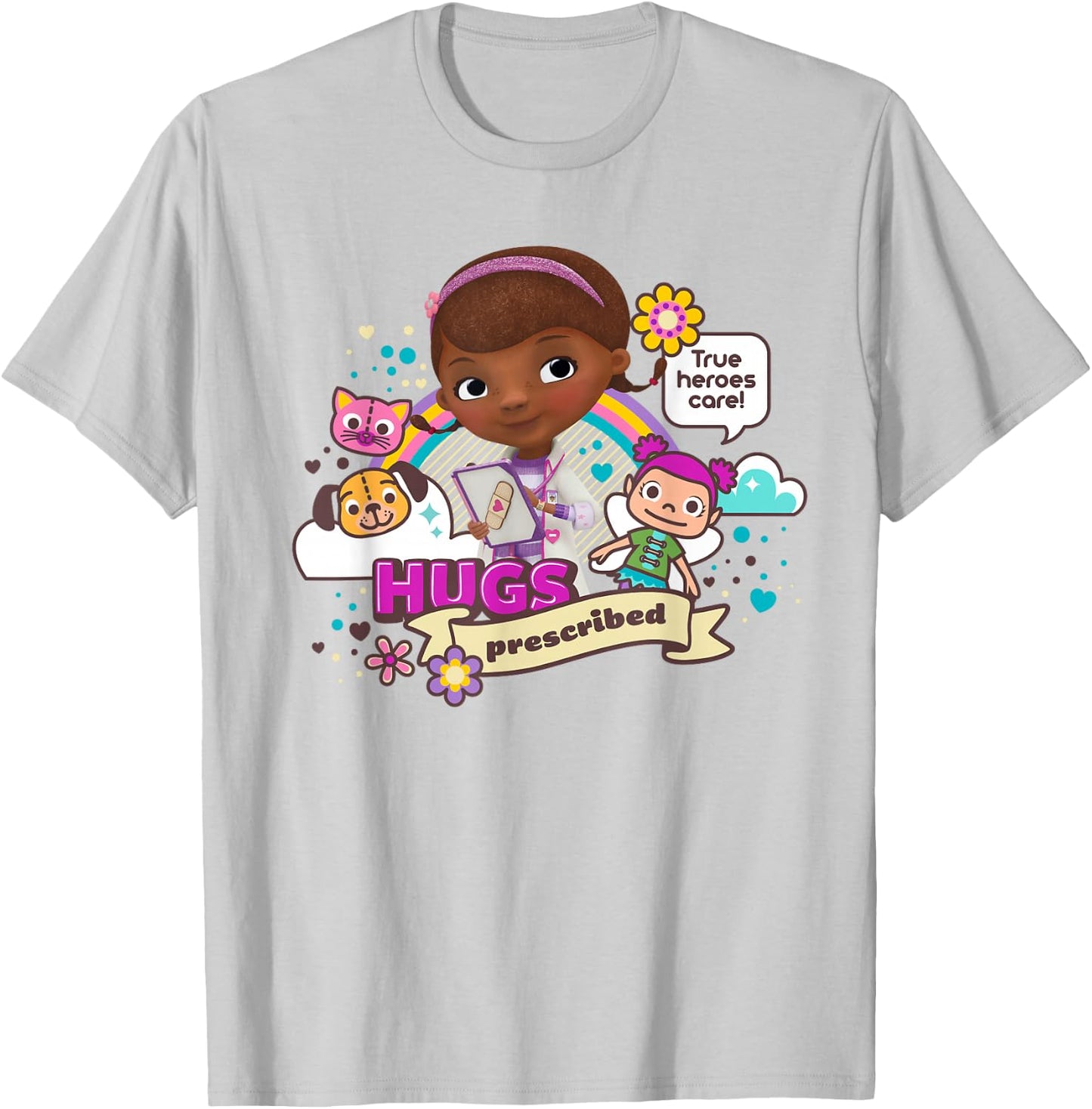 Disney Doc McStuffins Hugs Prescribed T-Shirt - T-Shirt | Ash