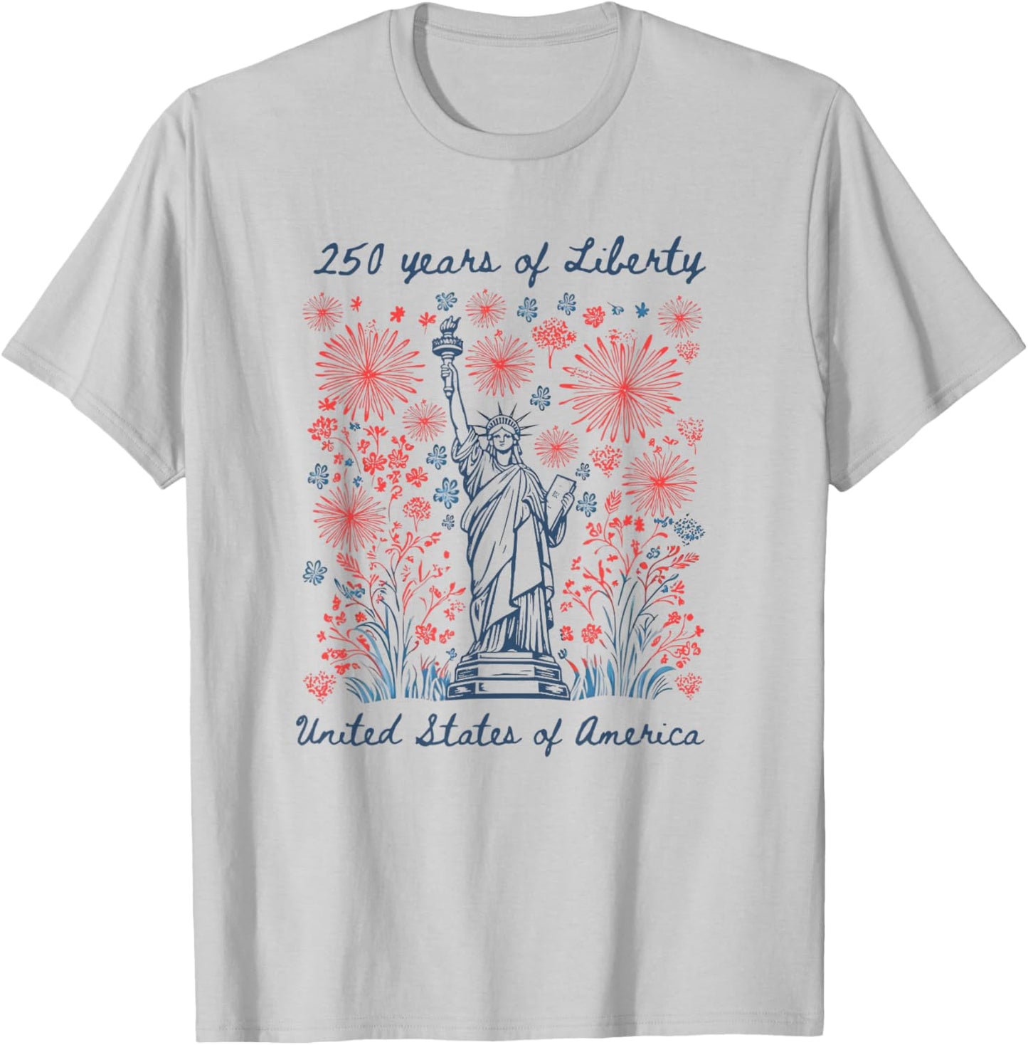 250 Years of Liberty 1776-2026 USA 4th July Women Patriotic T-Shirt - T-Shirt | Ash