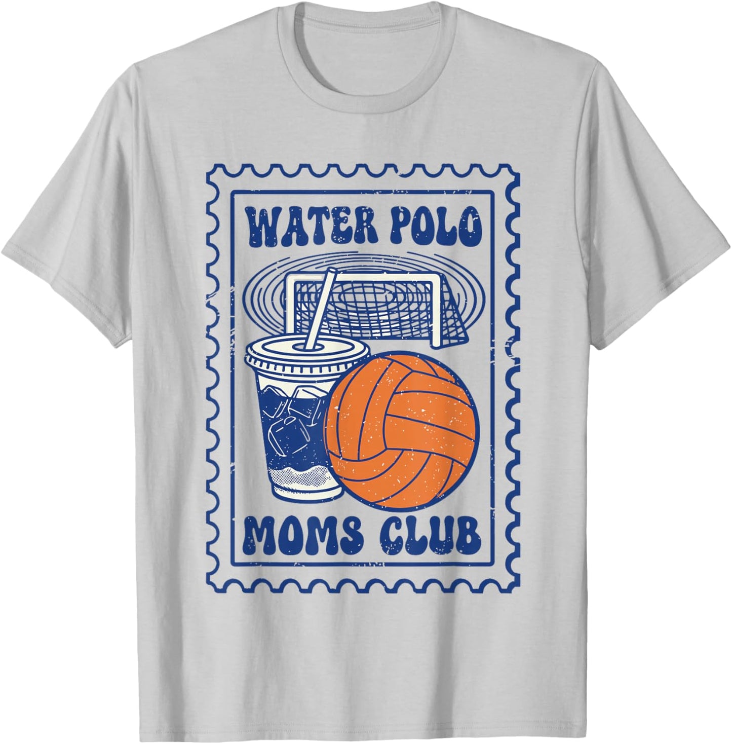 Water Polo Moms Club Vintage T-Shirt - T-Shirt | Ash