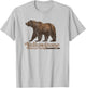 Vintage Yellowstone National Park Retro Grizzly Bear T-Shirt - T-Shirt | Ash