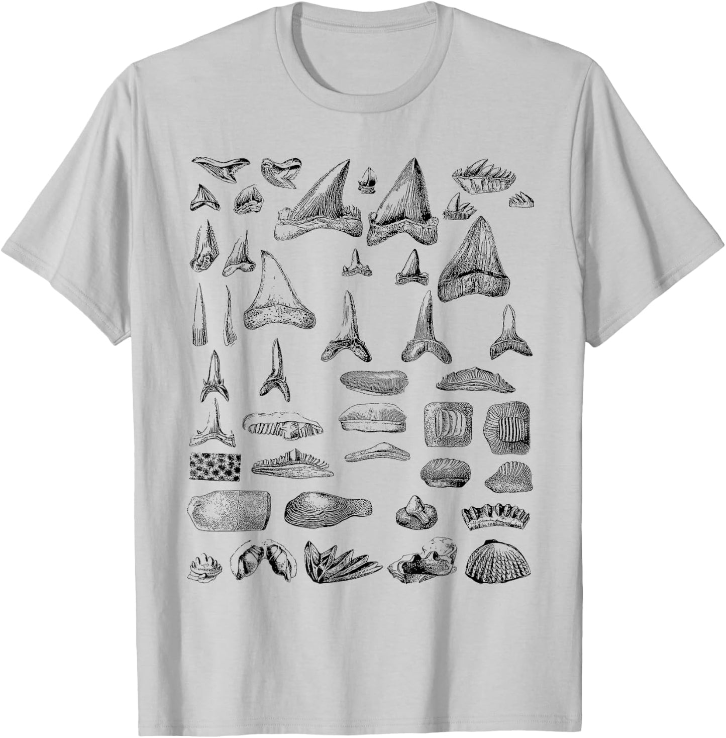 Shark Teeth Shirt T-Shirt - T-Shirt | Ash