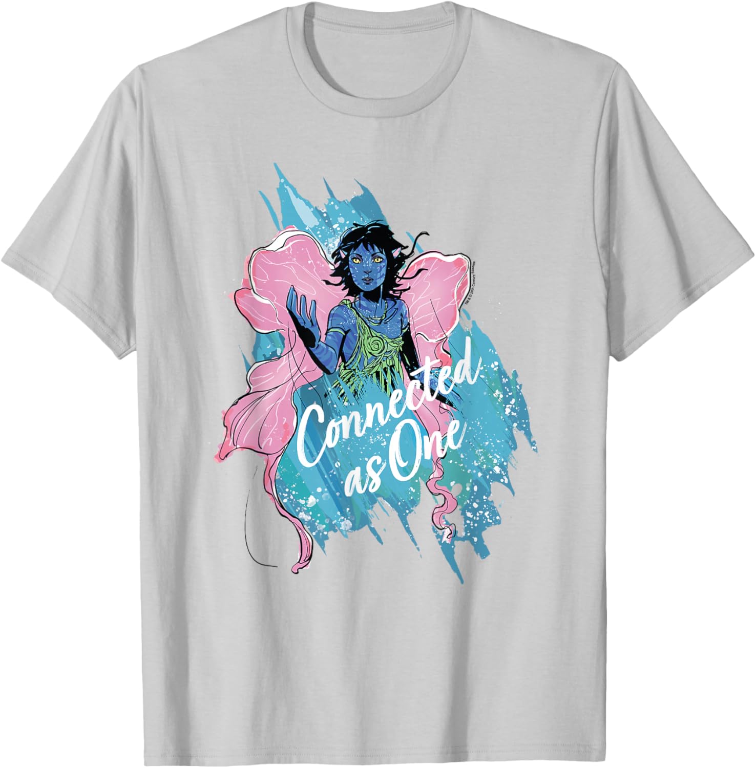 Avatar: The Way Of Water Kiri Connected As One Colorful Logo T-Shirt - T-Shirt | Ash