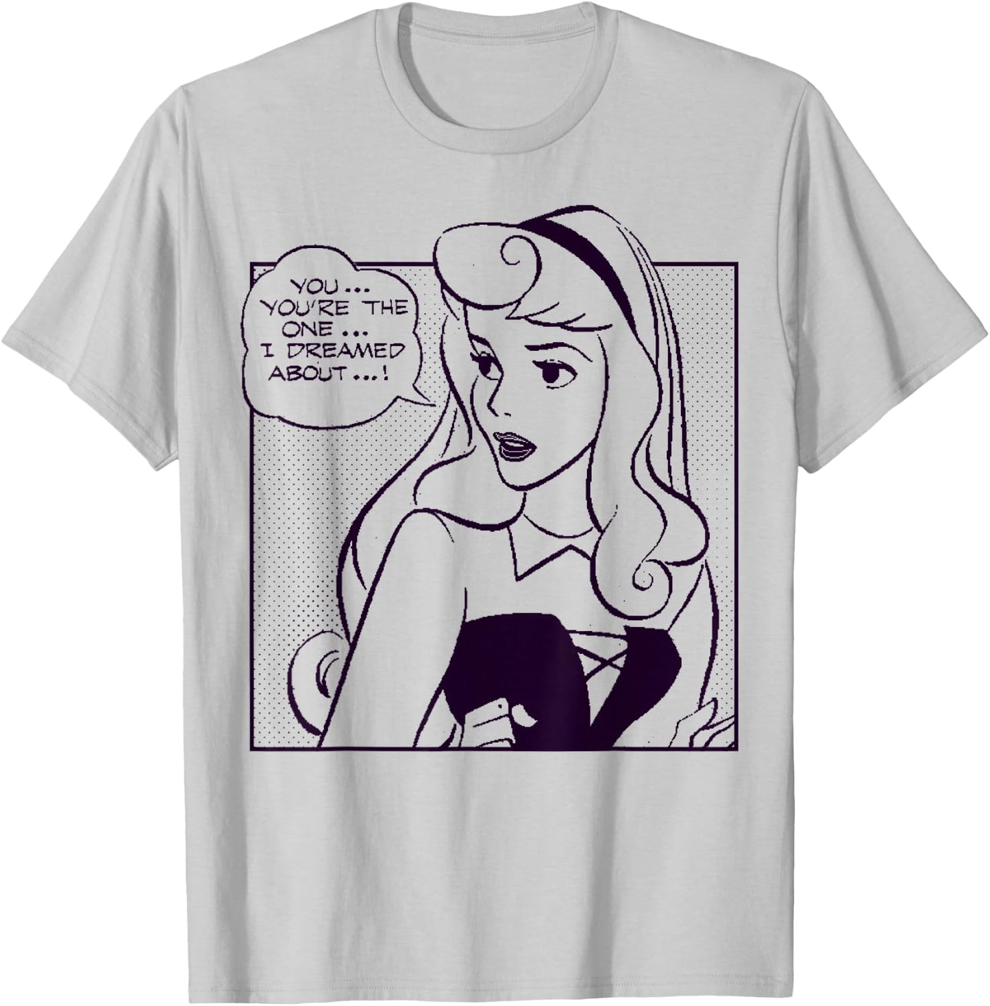 Disney Sleeping Beauty You're The One I Dreamed About Comic Small T-Shirt - T-Shirt | Ash