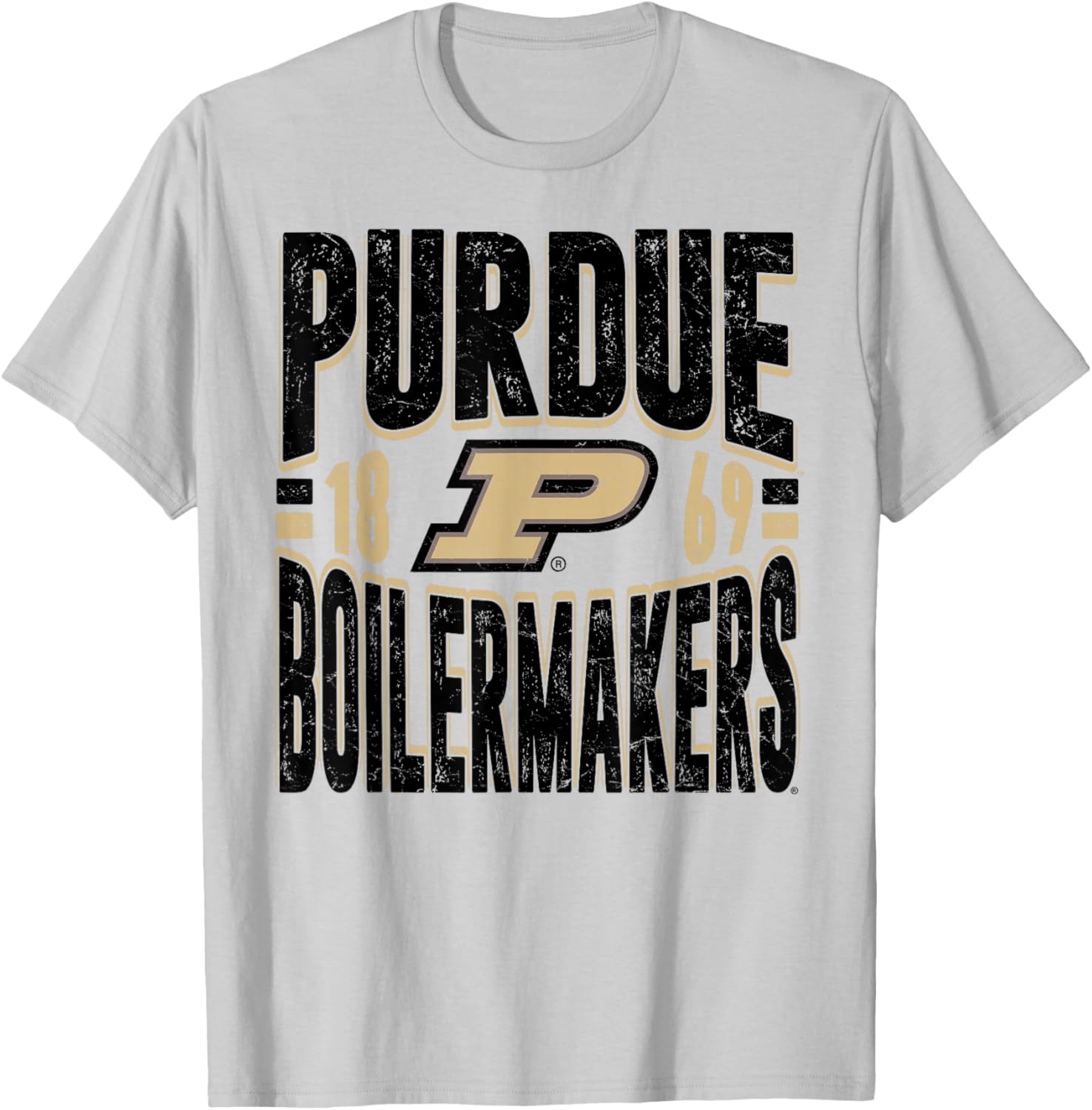 Purdue Boilermakers Vintage 90's Retro White T-Shirt - T-Shirt | Ash
