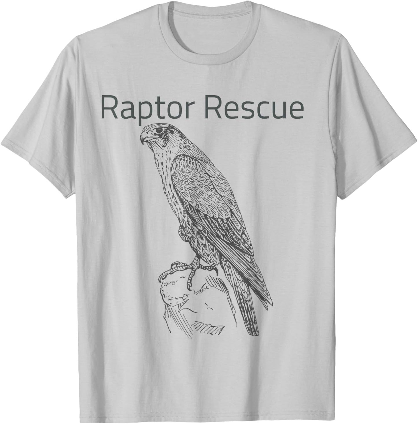 Raptor Rescue Falcon T-Shirt - T-Shirt | Ash