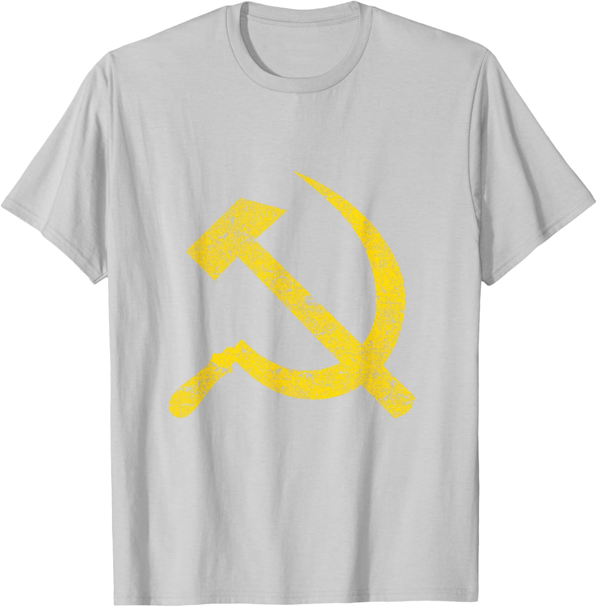 Socialist Hammer and Sickle Vintage T-Shirt - T-Shirt | Ash