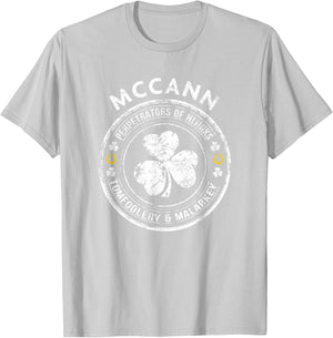 McCann Irish Family Name T-Shirt - T-Shirt | Ash