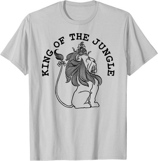 Wizard of OZ Cowardly Lion Vintage King of The Jungle Shirt T-Shirt - T-Shirt | Ash