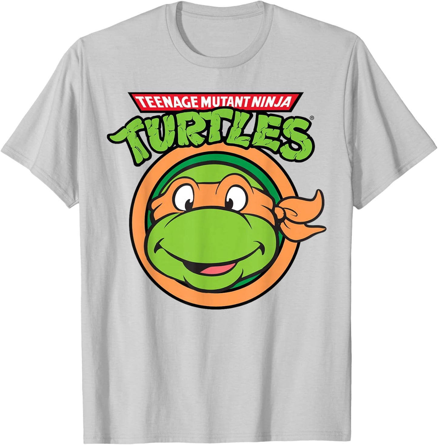 Teenage Mutant Ninja Turtles Smiling Michelangelo T-Shirt - T-Shirt | Ash