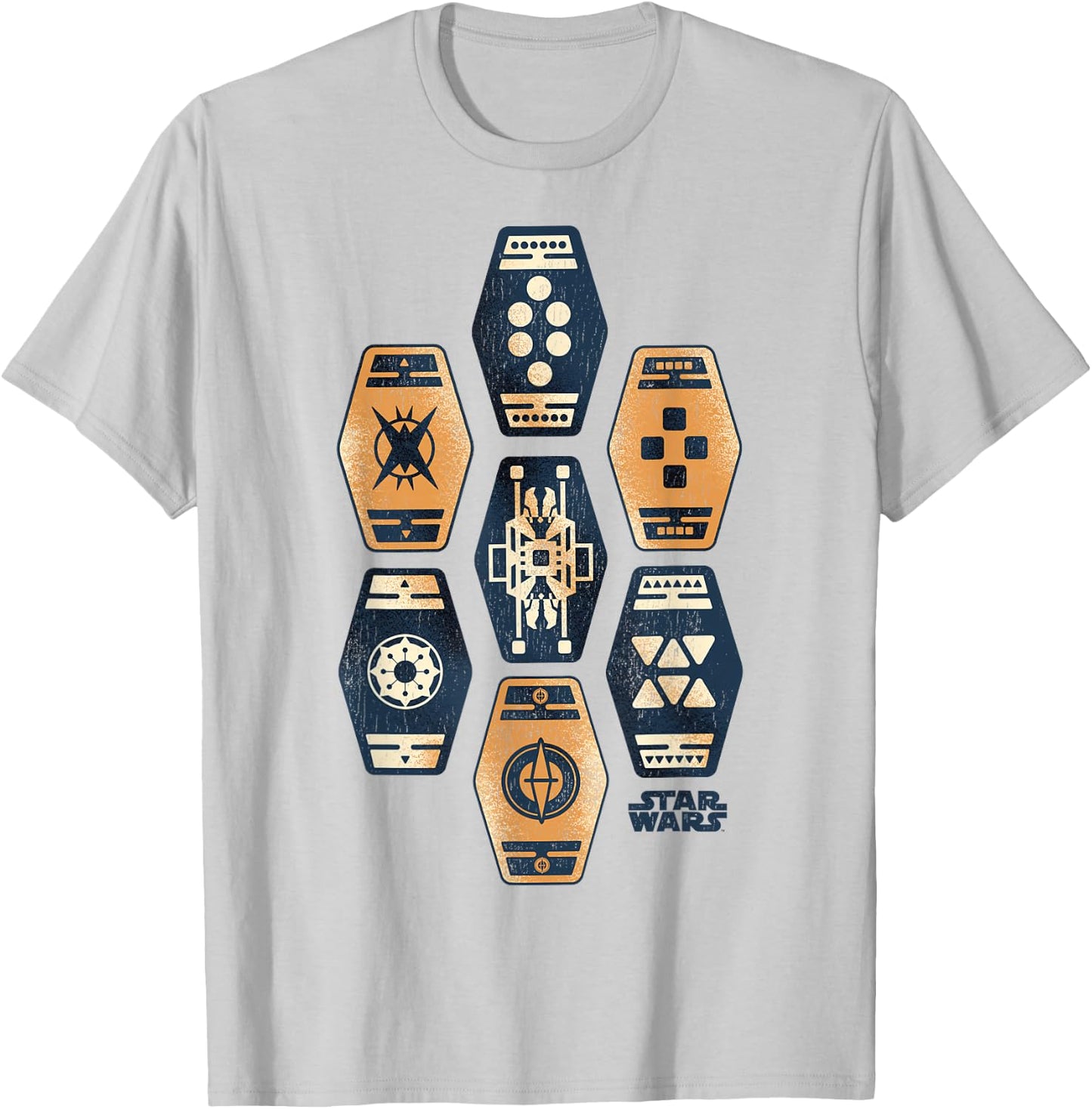 Star Wars Han Solo Movie Sabacc Game Vintage Graphic T-Shirt - T-Shirt | Ash